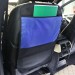 Защита для спинки сиденья + Органайзер для автомобиля, 1 карман под замком, Оранжевый