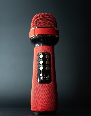 Беспроводной караоке микрофон WS-898 Красный