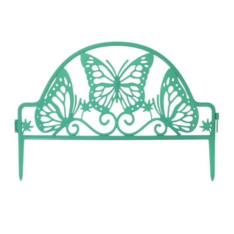 Декоративный садовый заборчик Бабочки 50*30 см. с колышками 