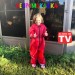 Детский непромокаемый комбинезон Непромокайка Смайлики размер 80-86,  104-110