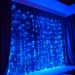 Светодиодная LED гирлянда Занавес 1,5*1,5 м. Синее свечение