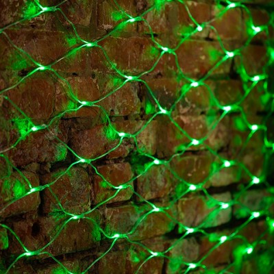 Светодиодная LED гирлянда Сетка 3*2 м. Зеленое свечение