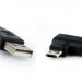 Кабель micro USB угловой