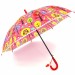 Зонт детский полуавтомат Совы на розовом