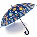 Зонт детский полуавтомат Совы на синем