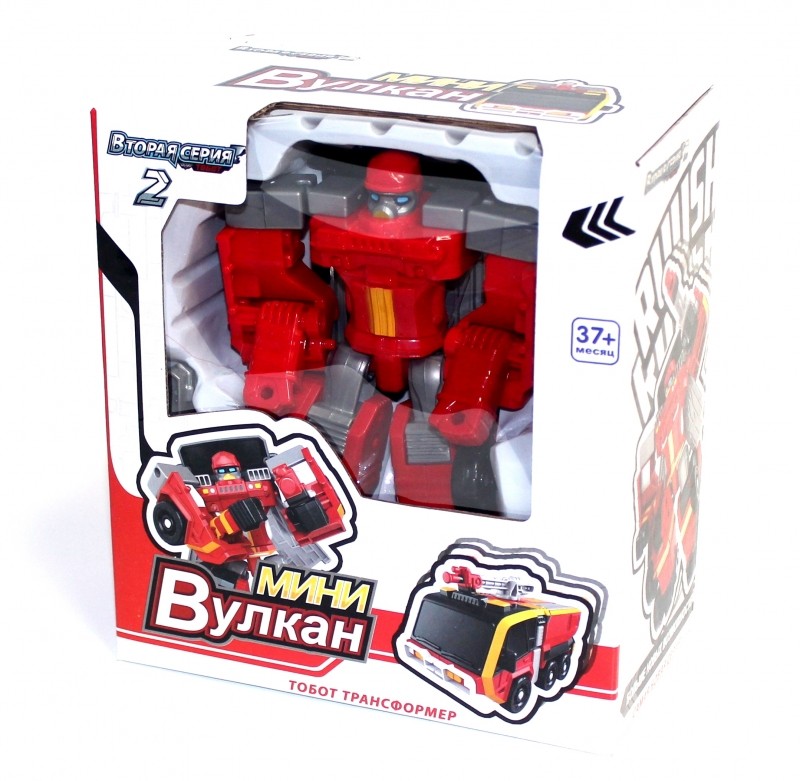 Робот-трансформер Tobot Мини Вулкан 2 серия