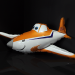 Воздушный шар фольгированный Самолет оранжевый №117