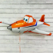 Воздушный шар фольгированный Самолет оранжевый №117