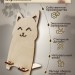Деревянная подставка​ для телефона Кошка
