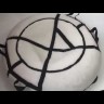 Надувные санки тюбинг/ватрушка Меховой Люкс Черный диаметр 110 см. Быстрик