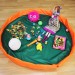 Сумка-коврик для игрушек Toy Bag диаметр 150 см цв. зелено-оранжевый