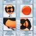 Надувные санки тюбинг/ватрушка "Черно-оранжевый" диаметр 100 см. Быстрик