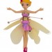Оригинальная летающая фея Flying Fairy с подсветкой и музыкой, цвет желтый 